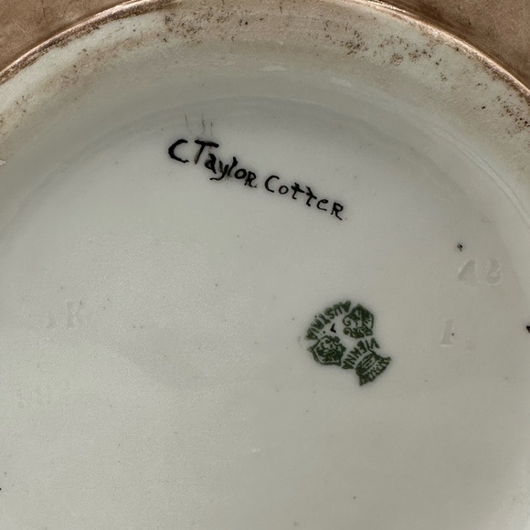 Limoges Austria Citrus Design Lemonade Pitcher C. 1912-1930- Signed Cotter - Picture 3 of 9